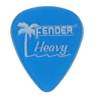 Fender 351 California Clears Lake Placid Blue Heavy Pickpacks (12 pack), 098 1351 902 Musical Instruments