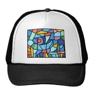 Colorful Stain Glass Effect Hat