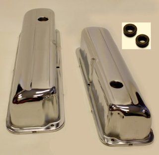 CHROME STEEL VALVE COVERS FORD 352 390 428 1958 1976 Automotive