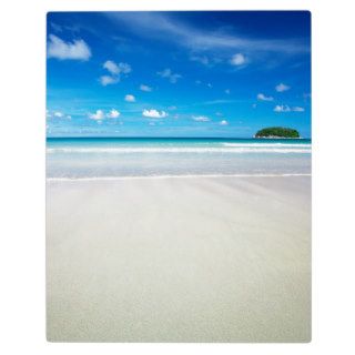 Nature Beach Tropical White Sands Plaque