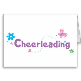 Garden Flutter Cheerleading Cards