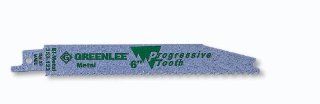 Greenlee 353 123 Progressive Tooth Metal Cutting Reciprocating Saw Blade, 6 Inch By 3/4 Inch, 5 Pack    