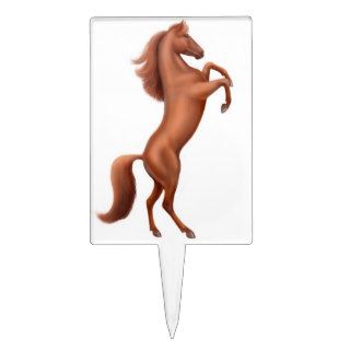 Rearing Stallion Customizable Cake Pick