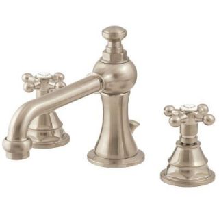 Belle Foret 8 in. Widespread 2 Handle High Arc Bathroom Faucet in Satin Nickel DISCONTINUED FW0CC200SN