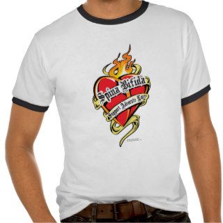 Spina Bifida Tattoo Heart T shirt