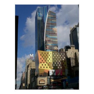 New York City Colorful Architecture Poster
