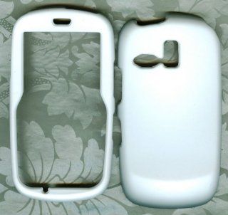 White snap on case Samsung r355 R355c Straight Talk Phone Cover Cell Phones & Accessories