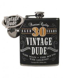 Vintage dude aged 30 years flask (Pack Of 5) Health & Personal Care