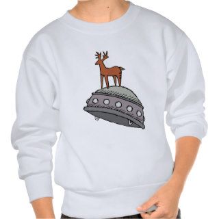 Deer on UFO Sweatshirt