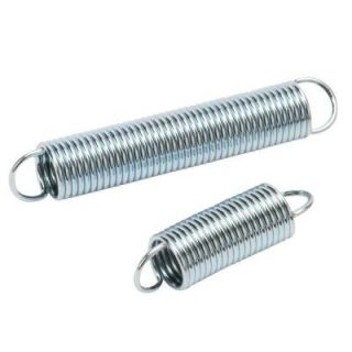 Everbilt 7/16 in. x 1 1/2 in. and 7/16 in. x 2 1/2 in. Zinc Plated Extension Springs (4 Pack) 16109
