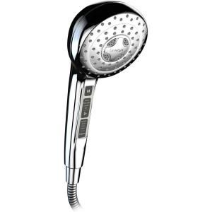 Levaqua OneTouch Digital 9 Function 4 in. Handshower in Chrome HH720SC