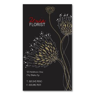 Chrysanthemum Flowers Floral Elegant Chic Business Business Card Templates