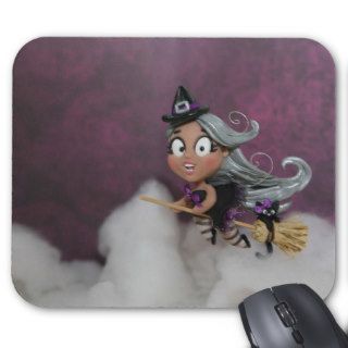 Pin Up Witch Mouse Pads