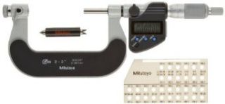 Mitutoyo 326 351 10 0   1", .00005"/0.001mm IP65 Digimatic Screw Thread Micrometer, With Output, Ratchet, ORDER ANVILS SEPARATELY Outside Micrometers
