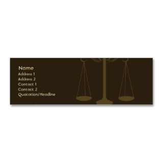 Lawyer   Skinny Business Card Template
