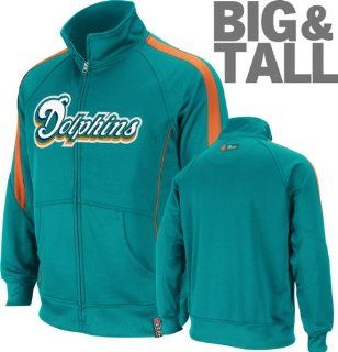 Miami Dolphins Big & Tall Tailgate Time II Performance Full Zip Jacket  Sports Fan Outerwear Jackets  Sports & Outdoors