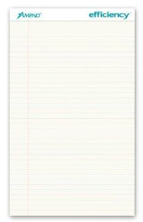 Ampad 20 363 Efficiency Perforated Pads, Legal Size, Canary Yellow, Legal Ruling, 50 Sheets Per Pad, 12 Per Pack  Legal Ruled Writing Pads 