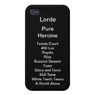 Lorde Pure Heroine iPhone 4 Case