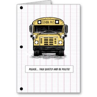 Back to School   Bus   Humor   Any Age Cards