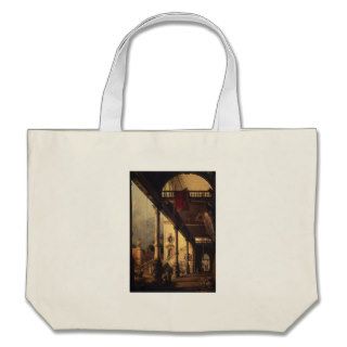 Perspective with a Portico Canvas Bags