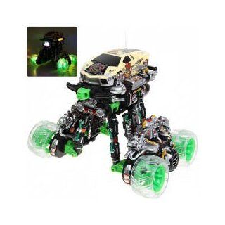 NO.666 366 New 118 R/C 4WD Eddy Drift Car Dancing with Music Simulation Stunt Flip 360 Spin Somersault Toys & Games