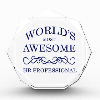 World's Most Awesome HR Professional Acrylic Award