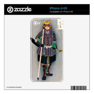 Cool oriental japanese Samurai Warrior Yari Spear Decal For The iPhone 4S