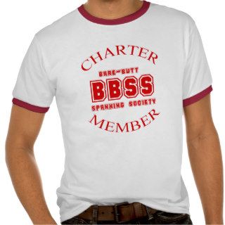 Bare Butt Spanking Society Red Ringer T Shirt
