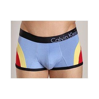 Calvin Klein Bold Micro Color Block Low Rise Trunk Boardwalk Blu at  Mens Clothing store Underwear