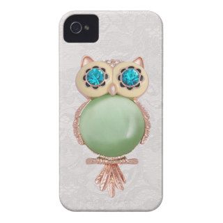 Owl Jewel & Paisley Lace iPhone 4 Case