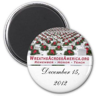 2011 Wreaths Across America Round Magnet