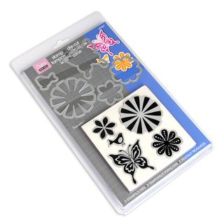 Sizzix Framelits Dies 5/Pkg With Stamps Bold Pop Sizzix Cutting & Embossing Dies