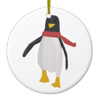 Cute Penguin Clip Art Christmas Tree Ornaments