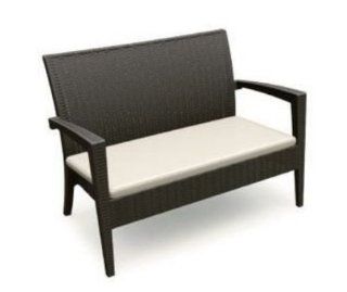 Compamia ISP845 BR Miami Resin Loveseat   Brown  Patio Chaise Lounge Covers  Patio, Lawn & Garden