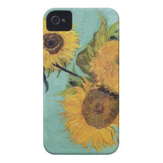 Van Gogh Three Sunflowers in a Vase (F453) iPhone 4 Case Mate Cases