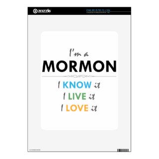 I'm a Mormon I know It, I live it, I love it Skins For iPad