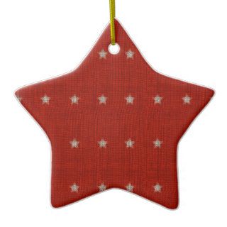 Stars Ceramic Christmas Ornament