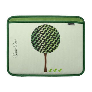 Fantail Bird Tree Customizeable Design Sleeves For iPads
