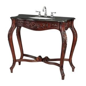 Home Decorators Collection Fontini 38 in. W Vanity in Antique Brown DISCONTINUED 0425910820