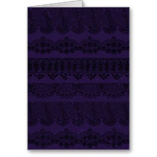 Purple Lace Rows Effect Cards