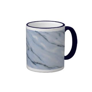 Blue Striped Marble Mug