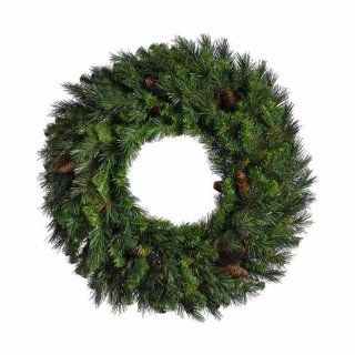 Vickerman Cheyenne Pine Wreath with 10 Cones and 220 Tips, 24 Inch   Garland Christmas