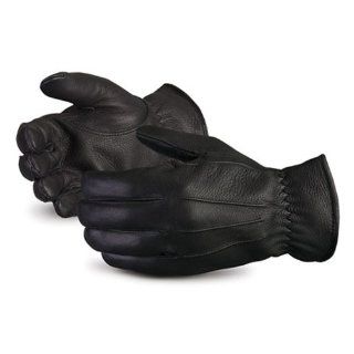 Superior 378BDFTLL Clutch Gear Grain Deerskin Leather Ladies Glove with Winter Thinsulate Lined, Work, Medium, Black (Pack of 1 Pair)