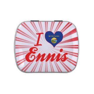 I Love Ennis, Montana Jelly Belly Candy Tin