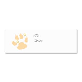 Animal Holiday  Gift  Tag Business Card Template