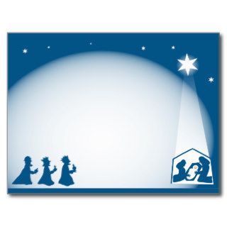 Nativity Border Post Card
