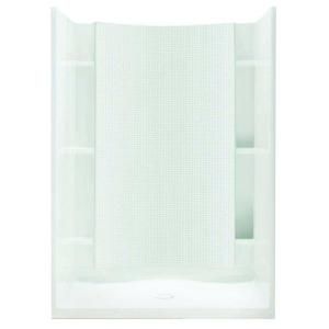 Sterling Plumbing Accord 36 in. x 42 in. x 75 3/4 in. Shower Kit with Age in Place Backers in White 72250106 0