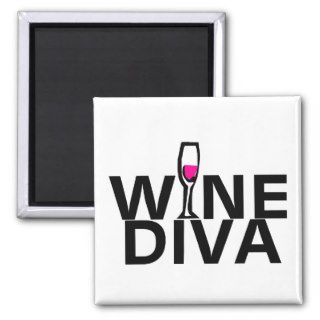 Wine Diva Fridge Magnets