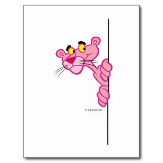 Pink Panther Peeks Around the Corner Post Cards