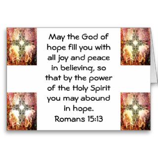 Bible Verses Uplifting Quote Romans 1513 Cards